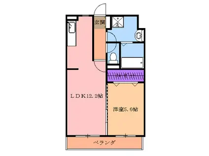 フォレストステージⅡ(1LDK/3階)の間取り写真