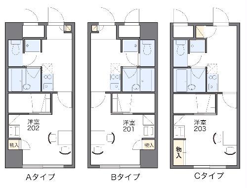 レオパレスOIビル UNION(1K/3階)の間取り写真