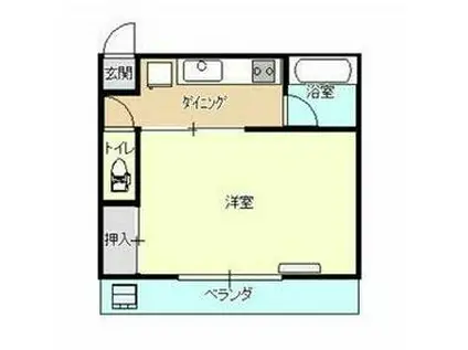 大関マンション(1K/3階)の間取り写真