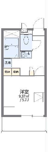 レオパレスルーメン(1K/3階)の間取り写真