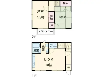 プチメゾン(2LDK)の間取り写真