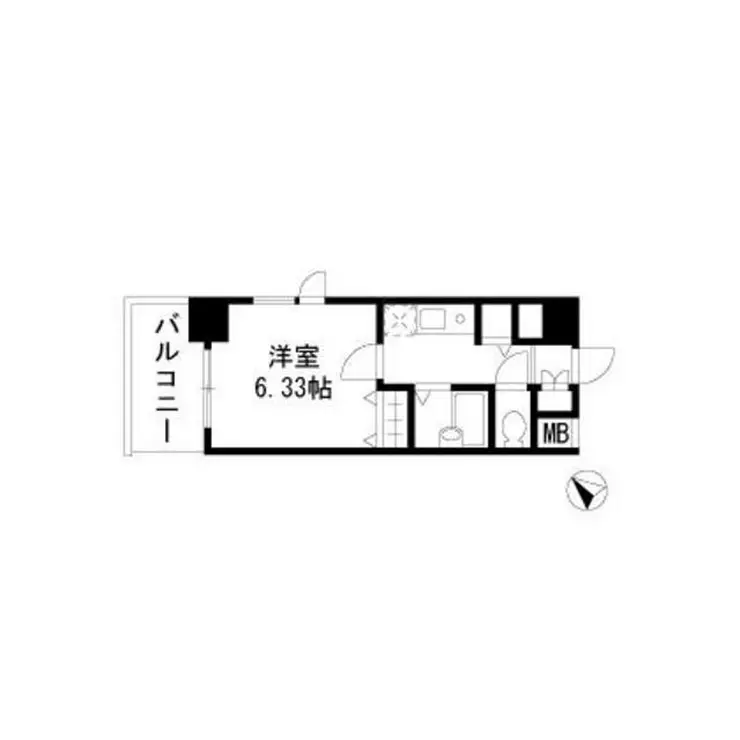 ドエルイン月島 7階階 間取り
