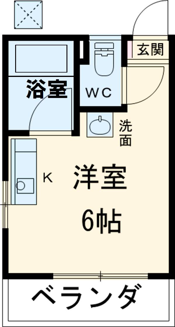フィオーレ(ワンルーム/1階)の間取り写真