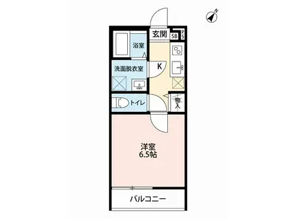 リバーサイド 南浦和(1K/3階)の間取り写真