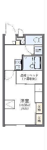レオパレスハッピーヴィラⅡ(1K/1階)の間取り写真