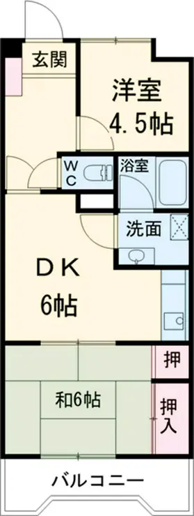 クレスト南浦和弐番館 1階階 間取り