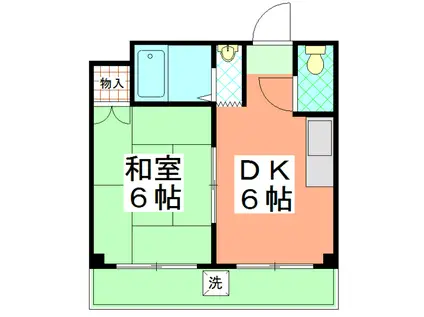 ル・松尾(1DK/4階)の間取り写真