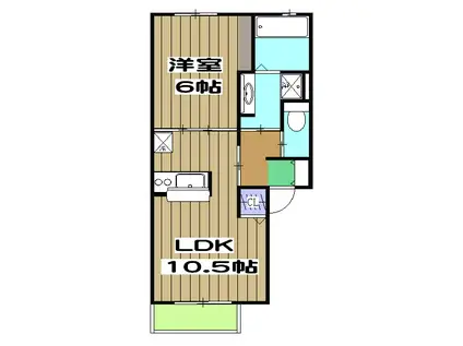 コンフォート西京極(1LDK/1階)の間取り写真