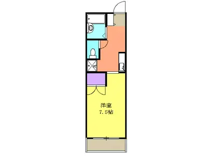 テラス桜が丘(1K/3階)の間取り写真