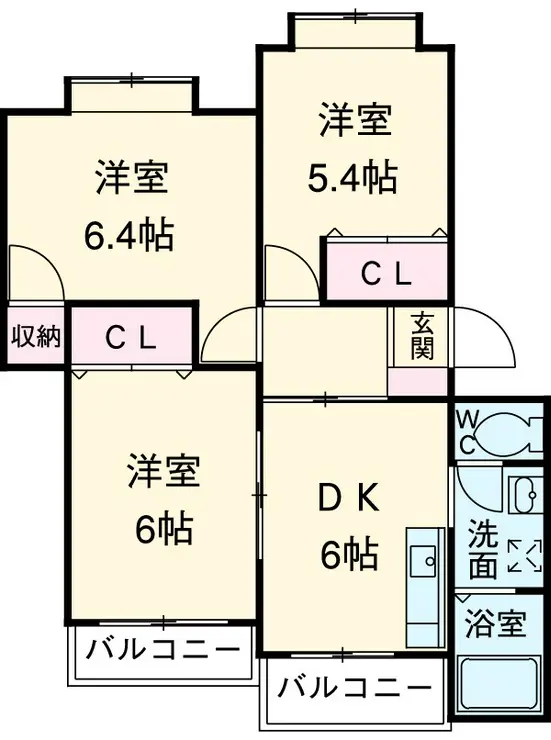 アムール 2階階 間取り