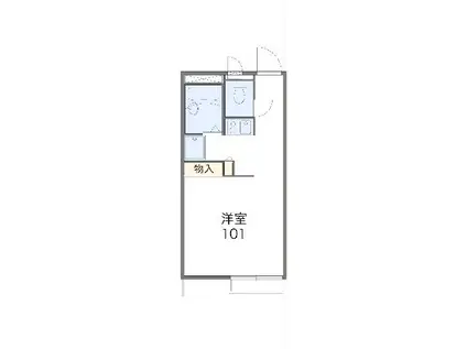 レオパレスドゥノール(1K/2階)の間取り写真