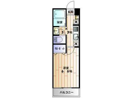 GREAT STAGE(1K/1階)の間取り写真