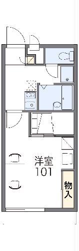 レオパレスまき(1K/2階)の間取り写真