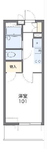 レオパレスボンエルフ豊橋(1K/1階)の間取り写真
