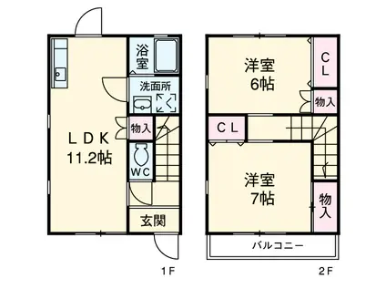 スペランツァ(2LDK)の間取り写真