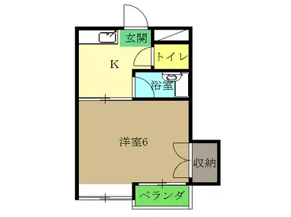 サンハイツ文京(1K/3階)の間取り写真