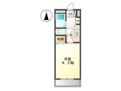 ルミナスアツタ(1K/2階)の間取り写真