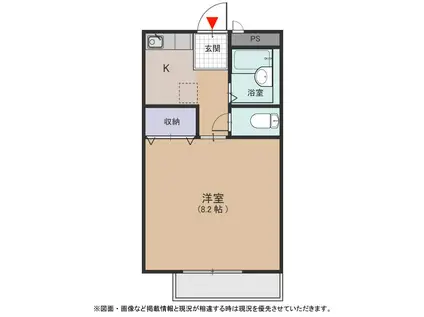 サンガーデン猪高台(1K/1階)の間取り写真