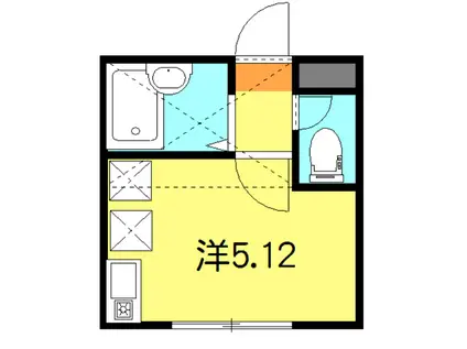 WITH PLACE CASSA-N(ワンルーム/1階)の間取り写真