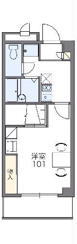 レオパレス小禄當間(1K/2階)の間取り写真