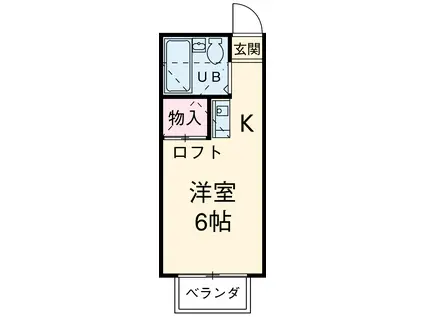 メゾン・ド・KS(ワンルーム/1階)の間取り写真