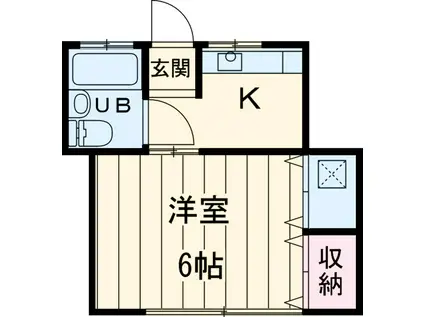 キルシェ太子堂(1K/2階)の間取り写真