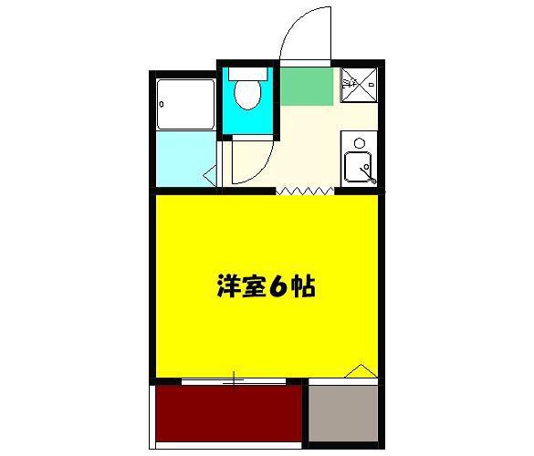 グレースYK(1K/2階)の間取り写真