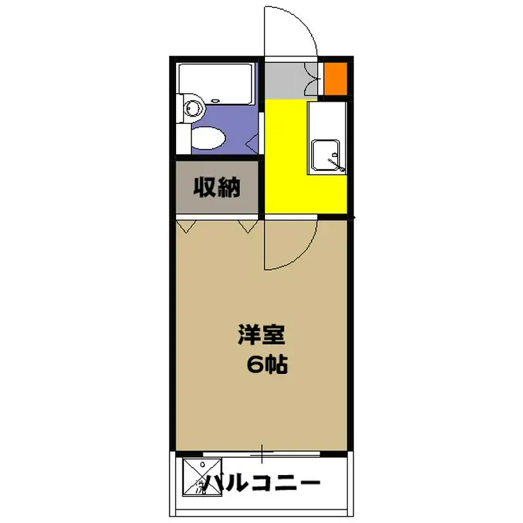 第一三菱荘 2階階 間取り