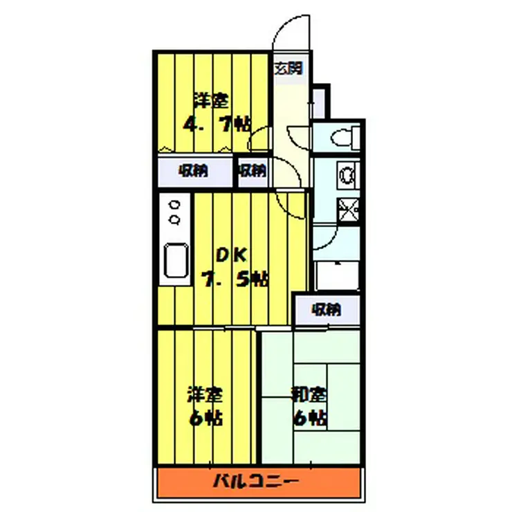 シャンボール武蔵野 4階階 間取り