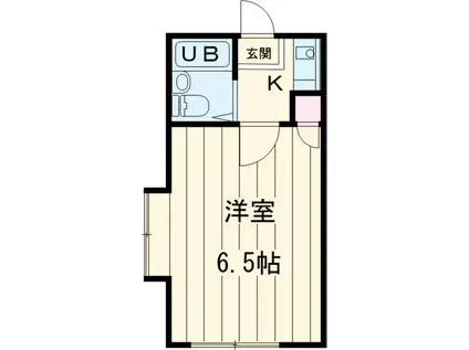 レッドパインハイム(1K/1階)の間取り写真