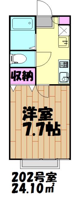プライム フェリオ(1K/2階)の間取り写真