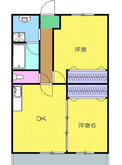 DOU LANICHU(2LDK/2階)の間取り写真