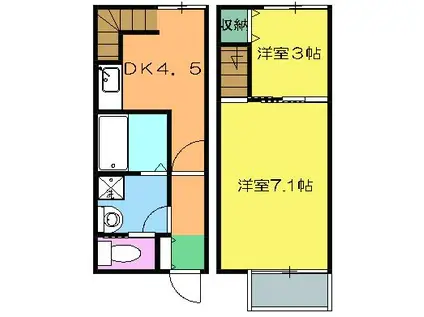 Ｔ−Ｓｔｙｌｅ清里　Ⅲ(2K)の間取り写真