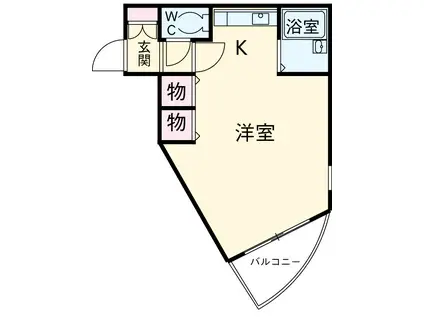 HF国分寺レジデンス(ワンルーム/11階)の間取り写真