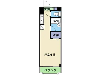 ヴェルドミール清和(ワンルーム/2階)の間取り写真