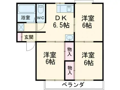 大光マンション(3DK/3階)の間取り写真