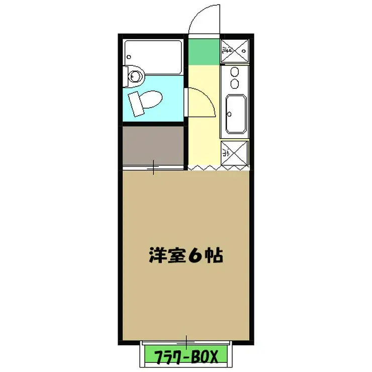 パークハイツ中島1 3階階 間取り