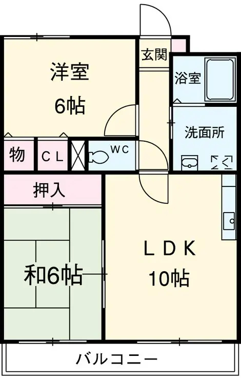 グランドゥール登戸 2階階 間取り