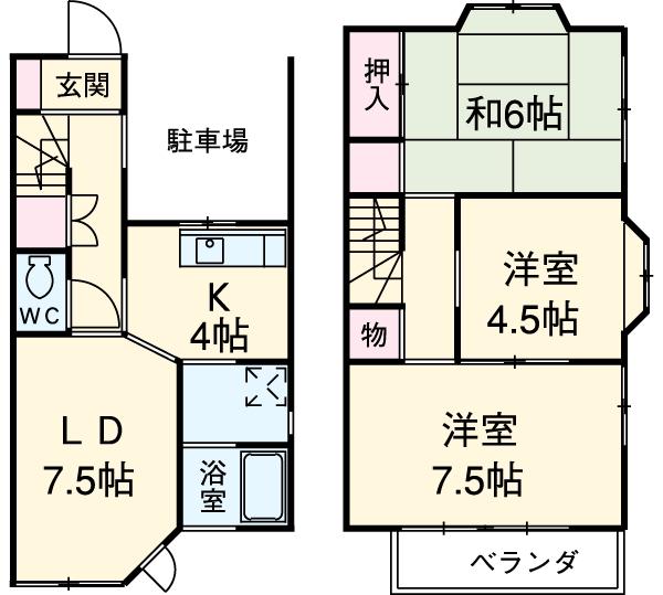 テラス・コンフォール(3LDK)の間取り写真
