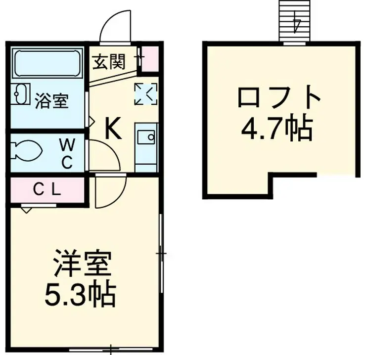 マ・ピエス東生田弐番館 1階階 間取り