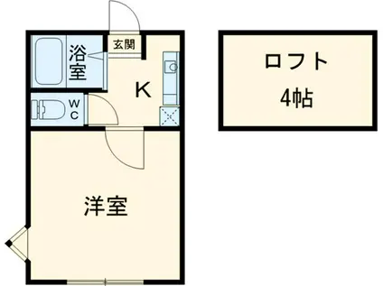 ASTREA向ヶ丘遊園(1K/1階)の間取り写真