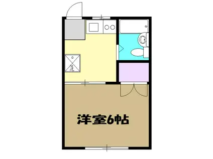 チェリームーン小金井(1K/2階)の間取り写真