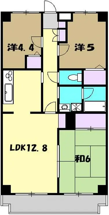 メゾンソレイユ 2階階 間取り