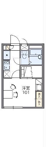レオパレスSK(1K/2階)の間取り写真