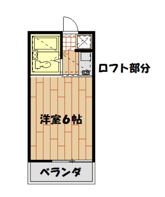 セリュールさがみ野(1K/1階)の間取り写真