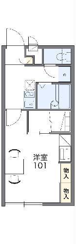 レオパレスひまわり(1K/2階)の間取り写真