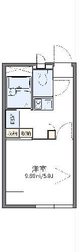 レオパレスJOY ONE(1K/2階)の間取り写真