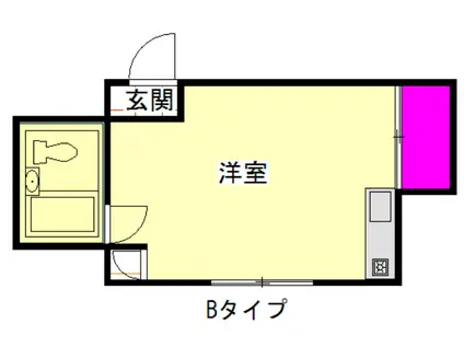 サンピュア 井宮(ワンルーム/4階)の間取り写真