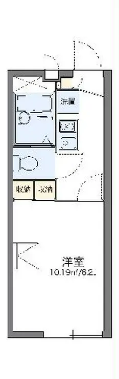 レオパレス並木パーク 2階階 間取り