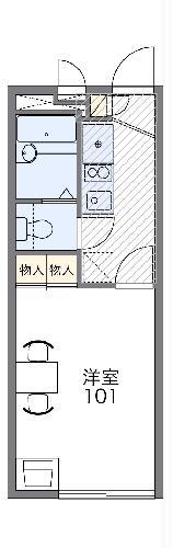 レオパレスSK.Ⅱ(1K/2階)の間取り写真